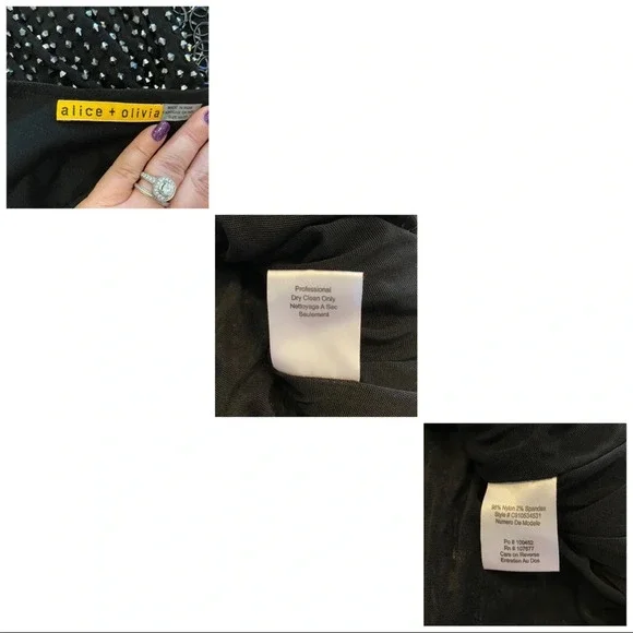 Alice + Olivia Liquid Gunmetal One Shoulder Dress - Picture 10 of 10